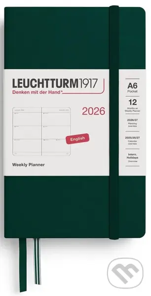 Weekly Planner 2026 Pocket (A6) Forest Green