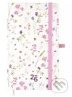 Vreckový diár s gumičkou 2026 - Lúčne kvety