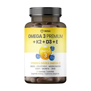 MOVIT ENERGY Omega 3 premium + K2 + D3 + E 90 kapsúl