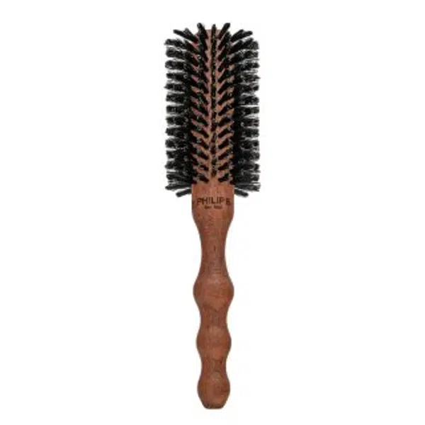 PHILIP B Large Round Hairbrush 65 mm kefa na vlasy so štetinami z diviaka