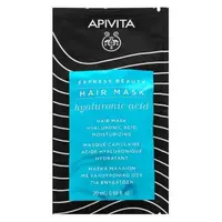 Apivita Express Beauty Hair Mask Hyaluronic Acid vyživujúca maska na vlasy s kyselinou hyalurónovou 20 ml