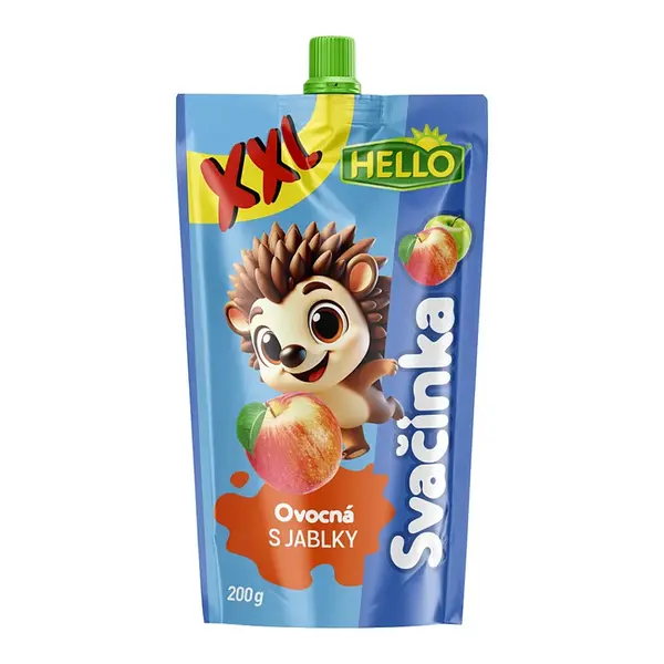 HELLO XXL Kapsička s jablkami 200 g x 10 kusov