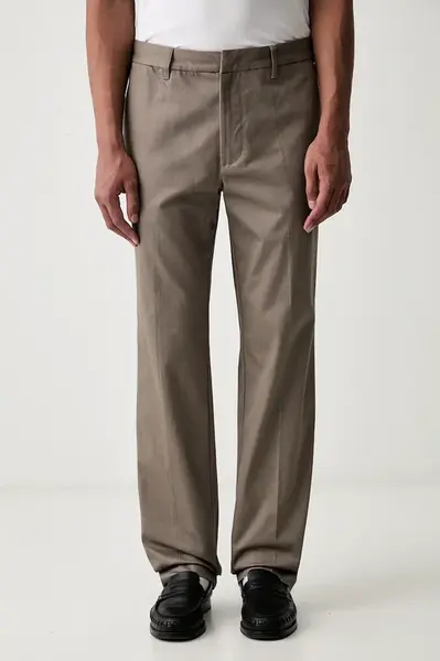 Emporio Armani  regular fit kalhoty pánské bavlněné s elastanem