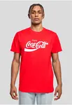 Pánké tričko s logem Coca Cola červené
