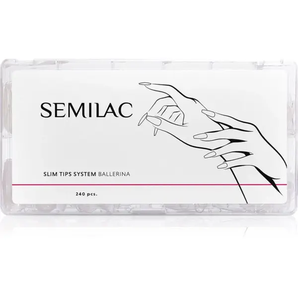 Semilac Slim Tips System umělé nehty typ Ballerina 240 ks