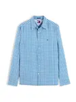 Tommy Jeans Košeľa  nebesky modrá / biela