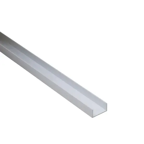 Profil U PCV biely 10x20x1mm 1m