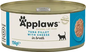Konzerva Applaws Cat Tin Tuna Fillet with Cheese 156 g