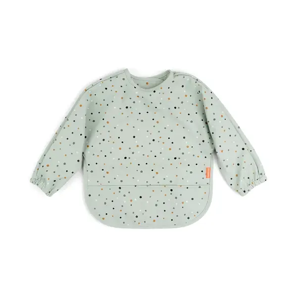 Done by Deer bryndáček s rukávy a kapsou Happy dots, zelený