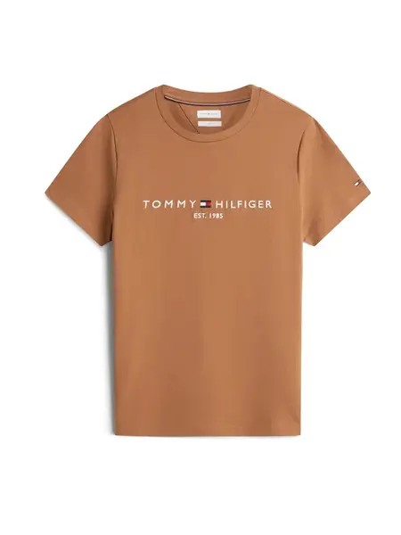 TOMMY HILFIGER Tričko  karamelová / biela