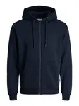 JACK & JONES Tepláková bunda 'JJEBradley'  námornícka modrá