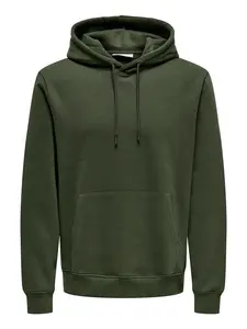 Only & Sons Mikina 'Connor'  tmavozelená