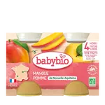 BABYBIO Príkrm jablko mango (2x 130 g)