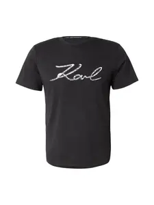 Karl Lagerfeld Tričko  čierna / biela