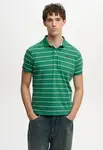 Superdry & Co Tričko  zelená / biela ako vlna
