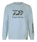Daiwa mikina d-vec hoodie crew neck trout - l