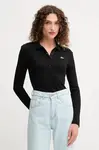Lacoste  Bavlněné tričko s dlouhým rukávem