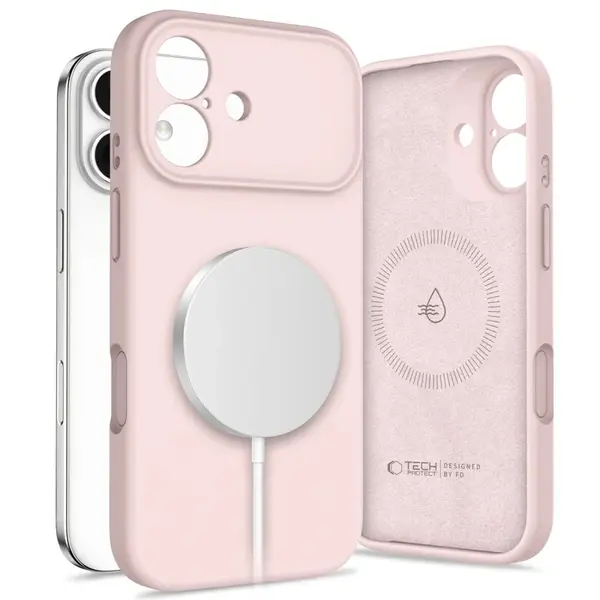 Tech-Protect Silicone MagSafe kryt na iPhone 17, ružový