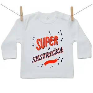 Boodyy Tričko s dlhým rukávom Super sestrička 104 (3-4 roky)