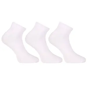 3PACK ponožky nízke bambusové biele (3PBN02) XL