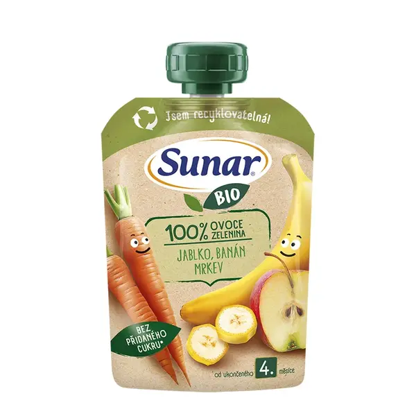 Sunar Kapsička Jablko, banán, mrkva