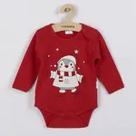 Dojčenské body s dlhým rukávom Winter Penguin, vel. 68 (4-6m)