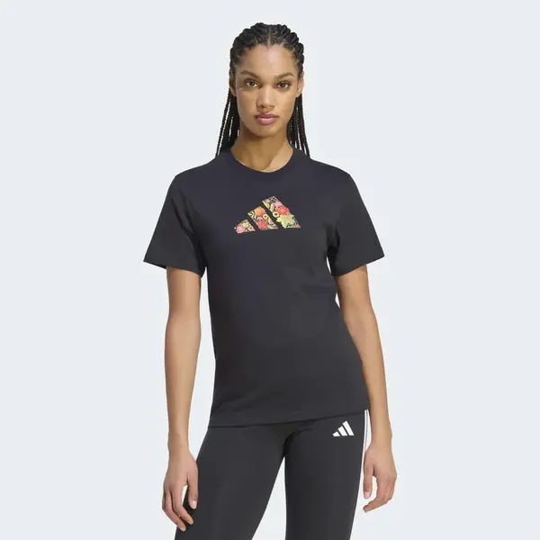 adidas FLORAL T BLACK S