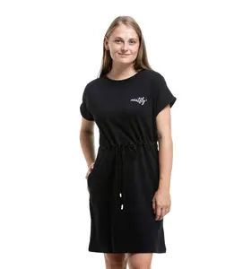 Meatfly dámské šaty Lottie Black | Černá | Velikost M | 100% bavlna