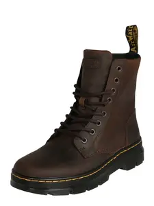 Dr. Martens Šnurovacie čižmy 'Combs'  tmavohnedá / žltá