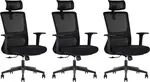 LTC 3PACK Ergonomická kancelářská židle ARTEMIS černá (3 ks)