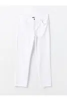 LC Waikiki LCW Kids Buxe White Adjustable Waist Elastic Boy Trousers