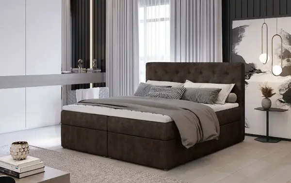 Boxspring Loree Rozměr: 160 x 200 cm, látka: Dora 28