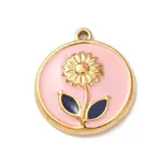 304 Stainless Steel Enamel Pendants
