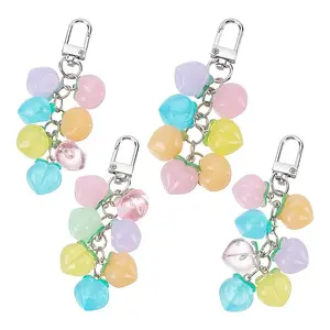 Peach Acrylic Pendant Keychain