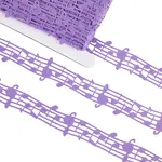 20 Yards Polyester Musical Note Lace Trim Ribbon