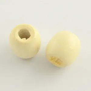 Dyed Natural Wood Beads