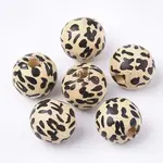 Printed Natural Wood Beads