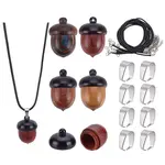 DIY Wooden Acorn Pendant Necklace Making Kit