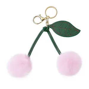 1Pc Cherry Plush Cloth Pendant Decorations
