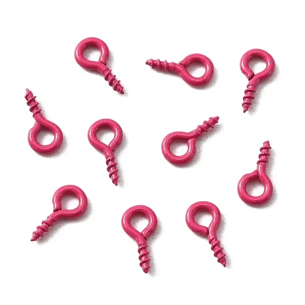 Stoving Varnish 100Pcs Iron Screw Eye Pin Peg Bails