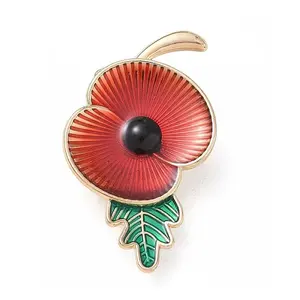 Remembrance Day Poppy Enamel Pin