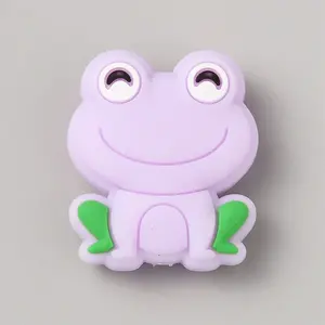 Frog Food Grade Eco-Friendly Silicone Focal Beads