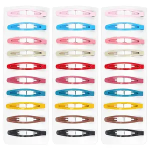 4 Sets Iron Snap Hair Clips
