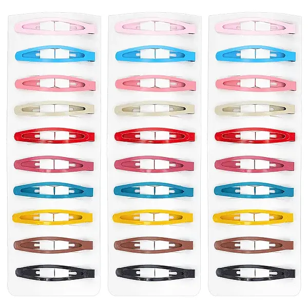 4 Sets Iron Snap Hair Clips