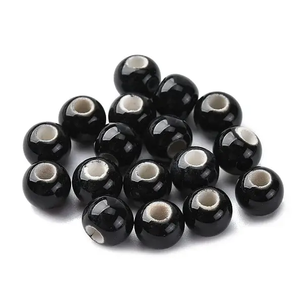 Bright Glazed Porcelain Beads