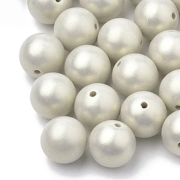 Spray Painted Style Acrylic Beads