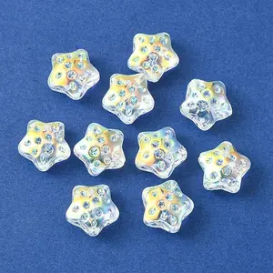 Transparent Electroplate Glass Beads