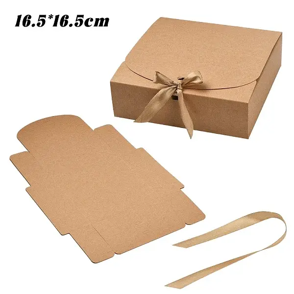 Paper Gift Boxes with Ribbon
