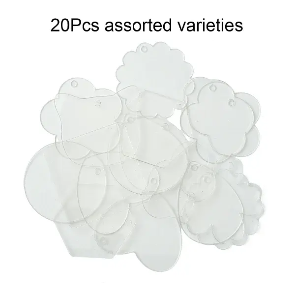 20Pcs Acrylic Pendants