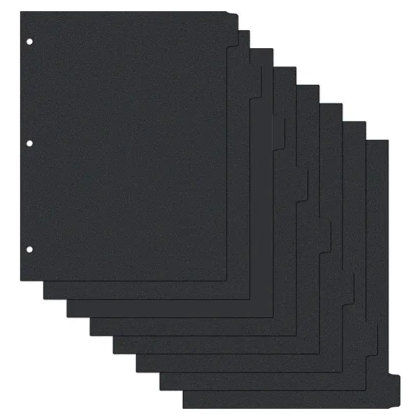 PP Plastic Notebook Index Divider Sheets